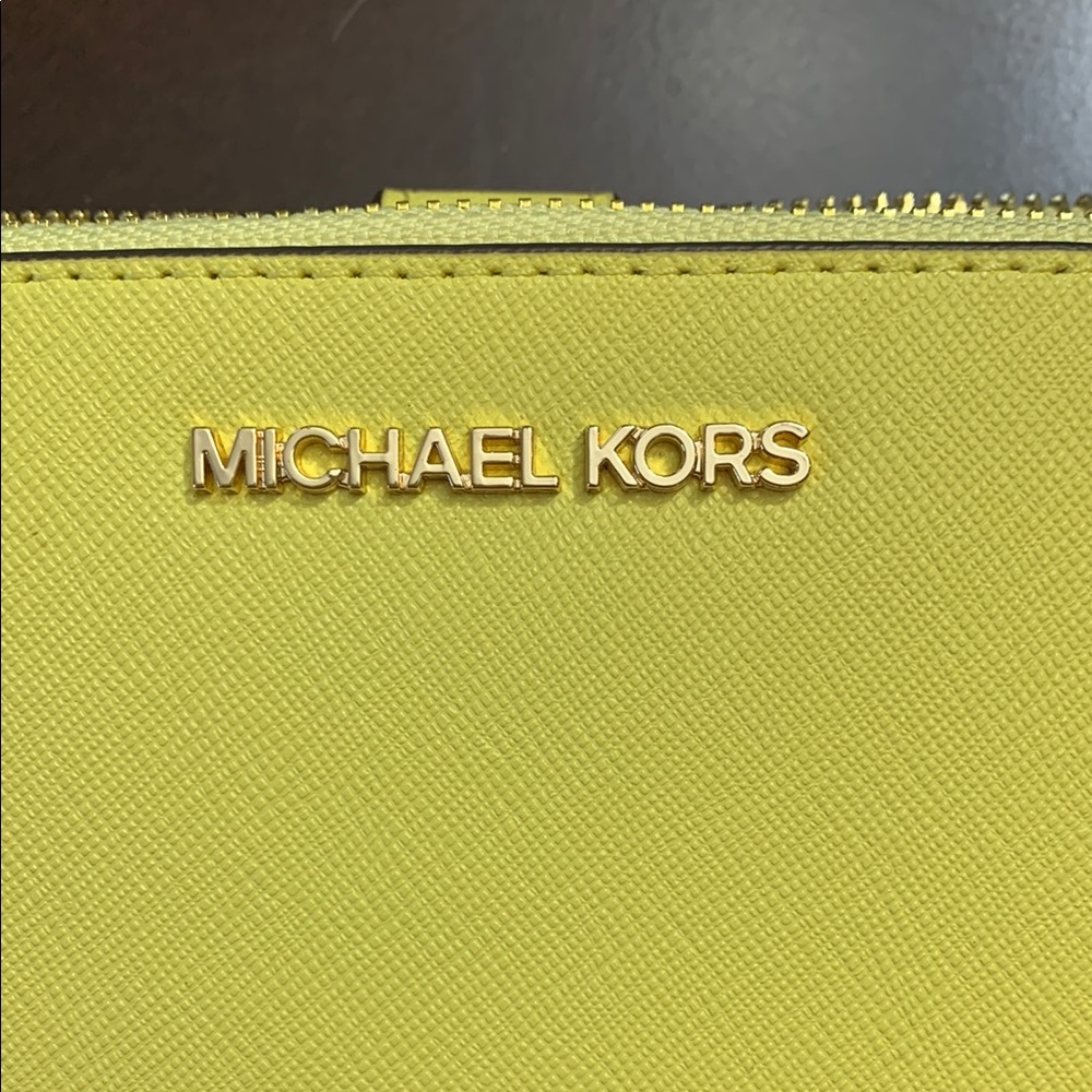 Michael Kors Sunny Yellow Clutch Wallet - Picture 2 of 10